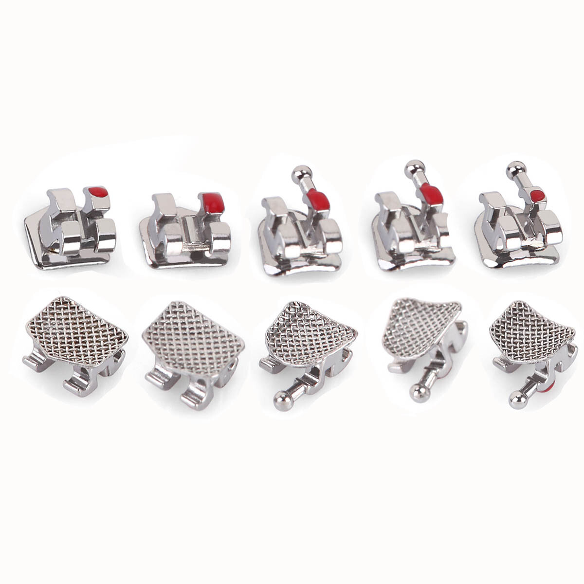 Dental Orthodontic Brackets Mini/Standard Roth MBT 022/018 Hooks 3/345 Ultrathin