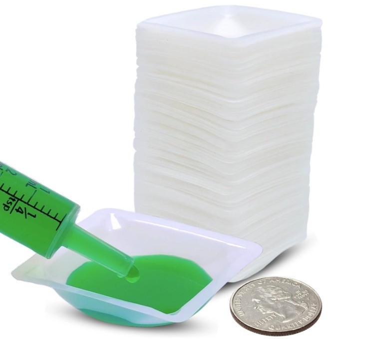 (500) PURE PONTA 7mL Disposable Small PS Weigh Dish Boat 125/Pk X003VPJSDR
