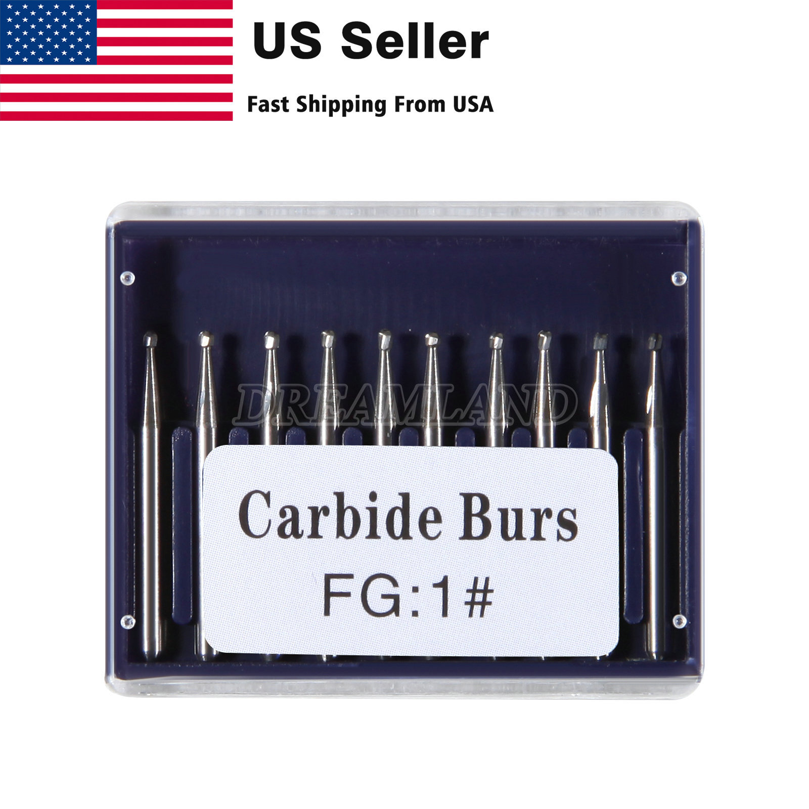 1-10 Packs Dental Carbide Burs For High Speed Handpiece FG 1 2 3 4 330 7901 7408