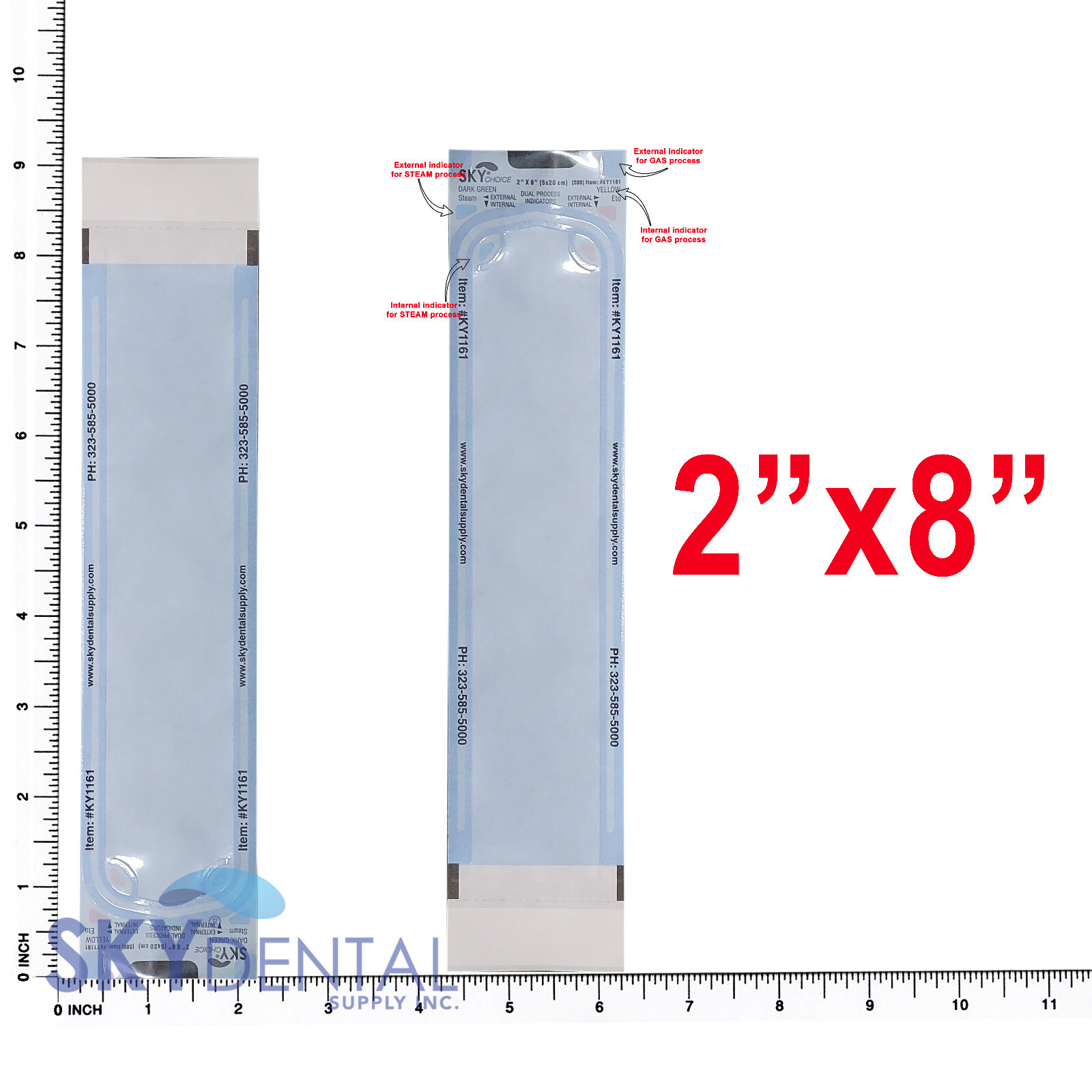 up to 12,000 Sterilization Pouches 2″ x 8″ Dental Medical Self Seal Pouch Bag