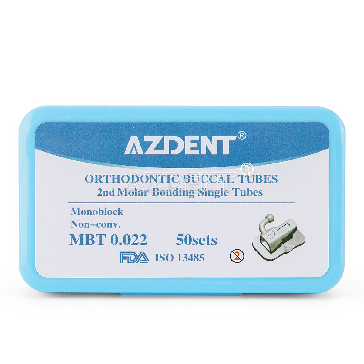 AZDENT Dental Orthodontic Buccal Tubes Roth/MBT 022/018 1st Molar /2nd Motor