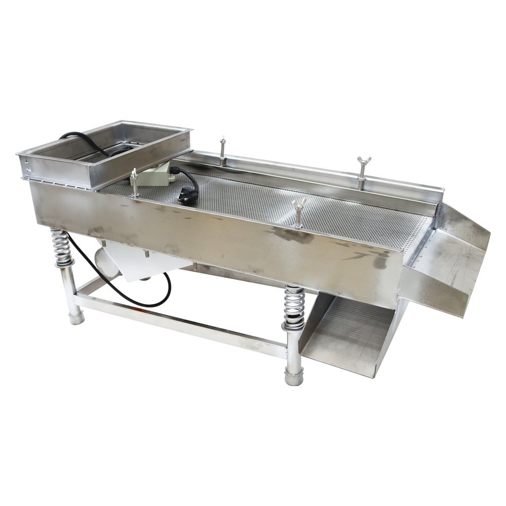 Open Box！Single Layer 3mm Linear Vibrating Screen Sieve Machine Industry Shaker