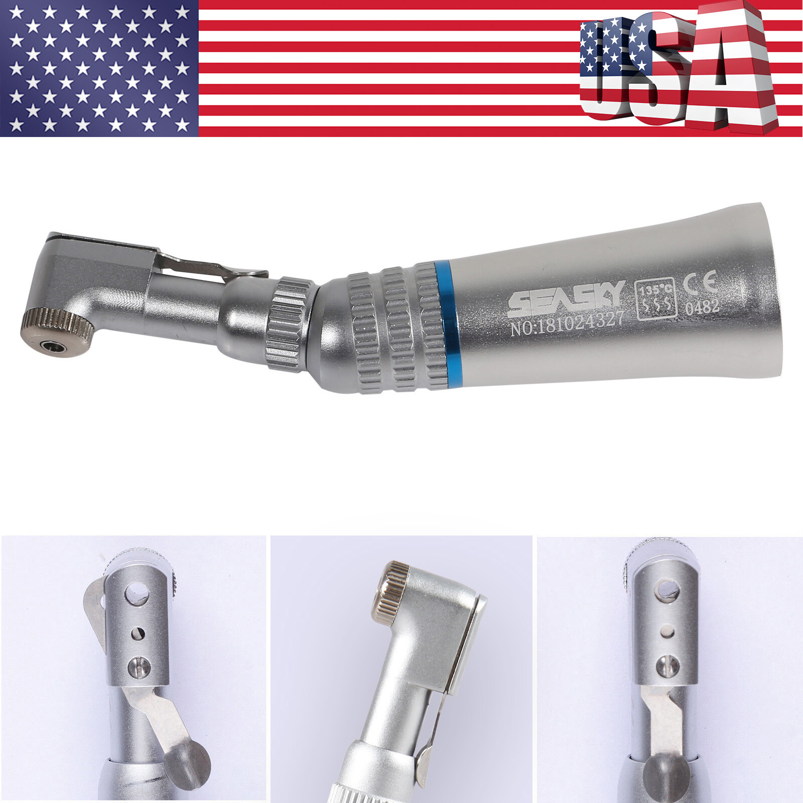 USA Dental Contra angle Slow Speed Handpiece E-type Fit RA 2.35mm Latch Burs YP