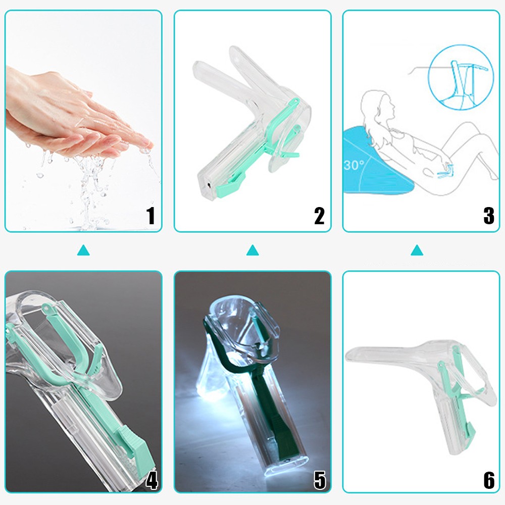 LED Light Female Privates Vaginal Speculum Illuminated Vaginal Dilater Expander