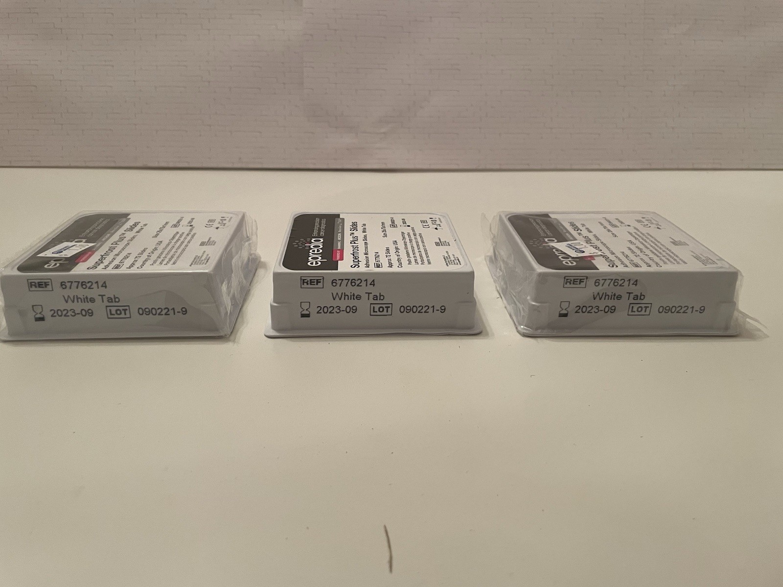 X3 Epredia Superfrost Plus Slides Adhesion Microscope Slides White Tab READ MORE