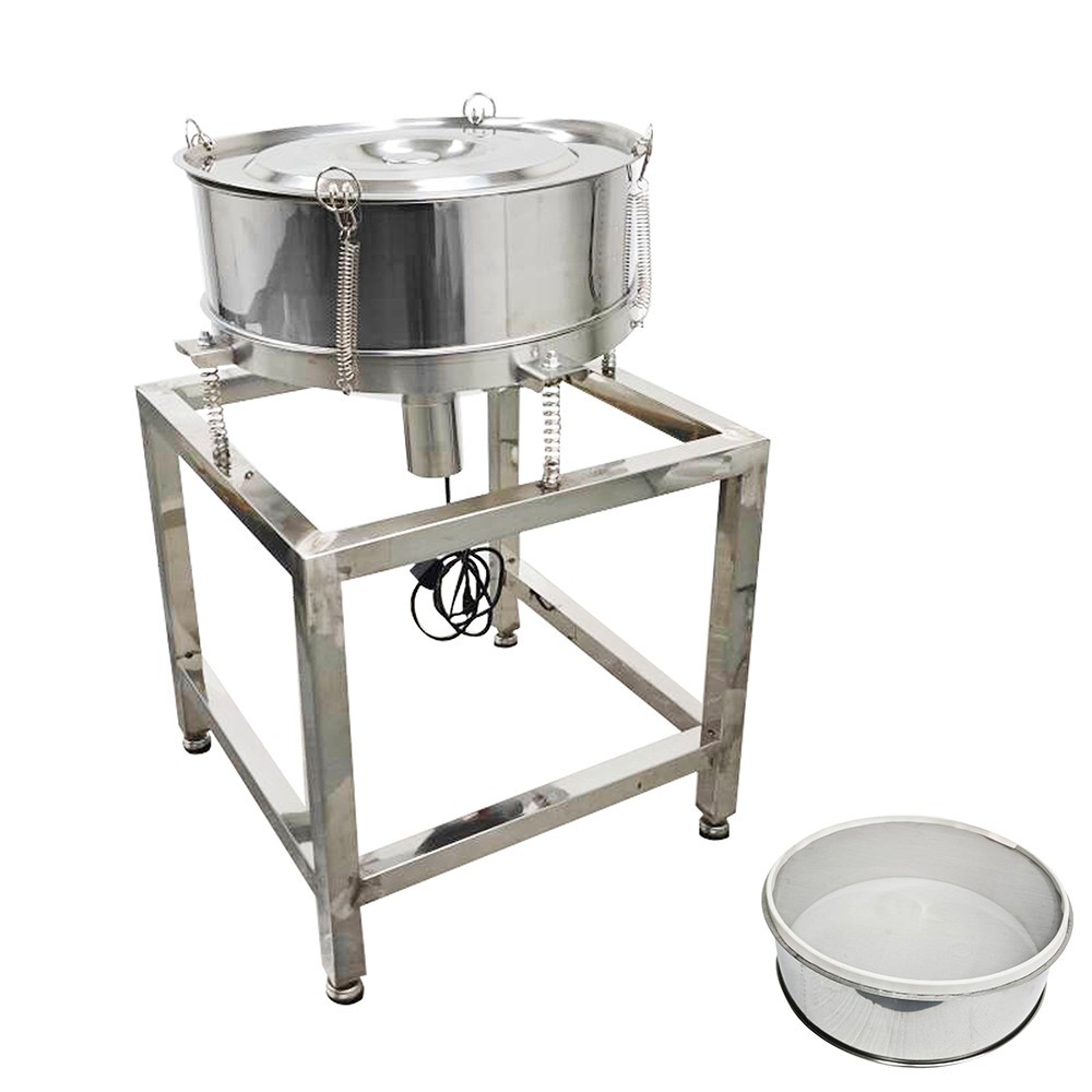 110V/60HZ Vibrating Sieve with 20 Mesh,50 Mesh Screen And Lid 1-Layer Shaker