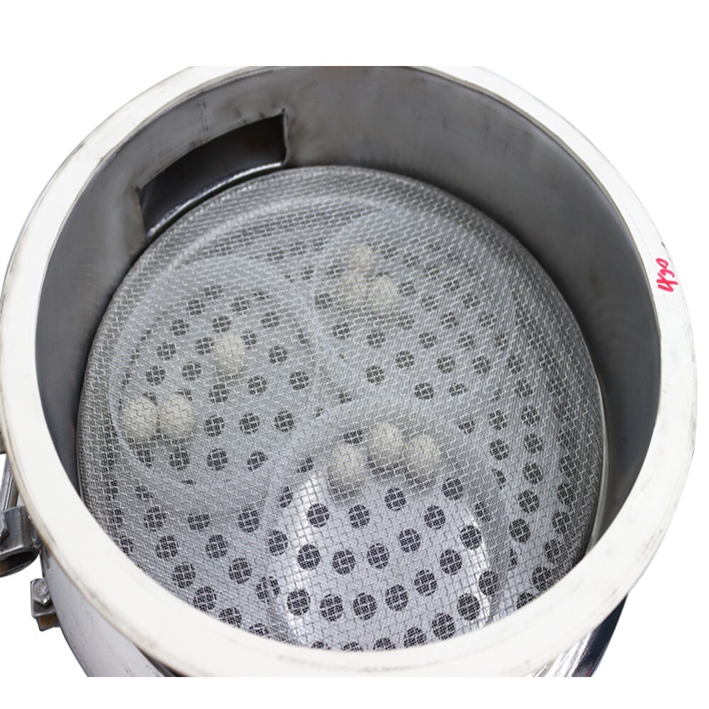 INTBUYING Vibrating Screen 2-Layer Sieve Shaker w/Lid And 20,100 mesh Sieve