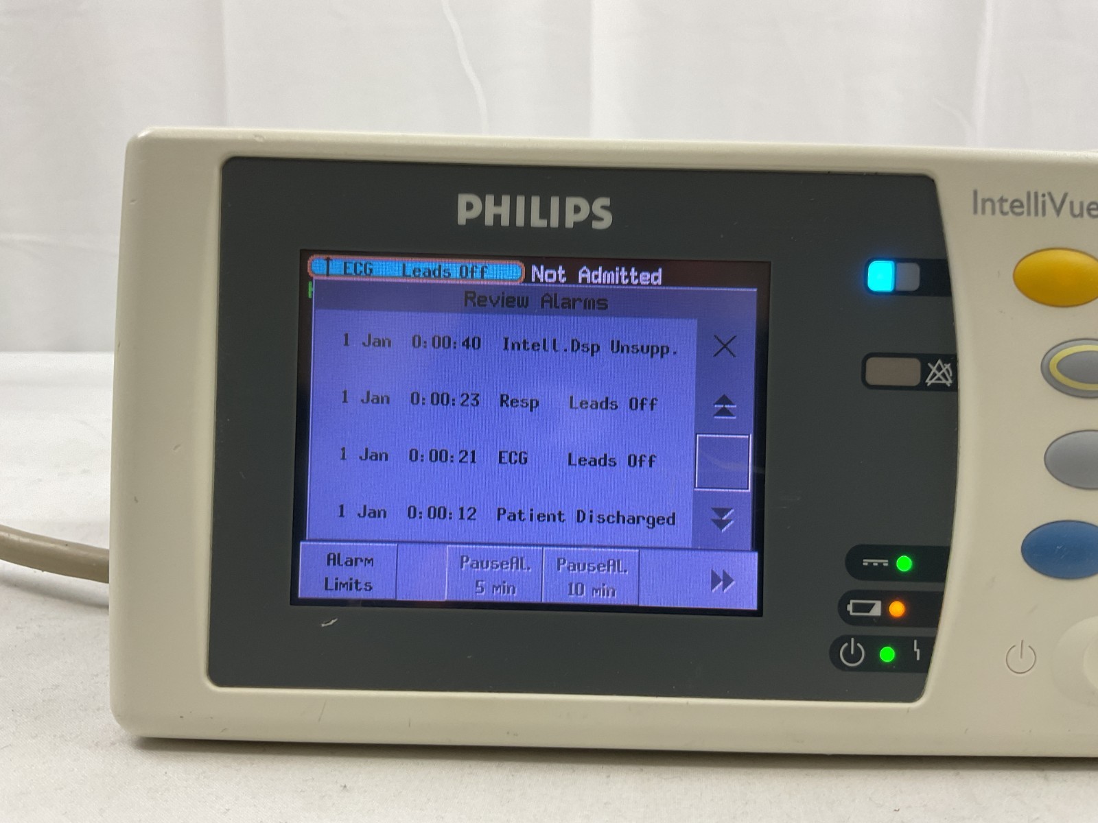 Philips IntelliVue X2 M3002A Portable MP2 Sp02 ECG MMS Patient Transport Monitor