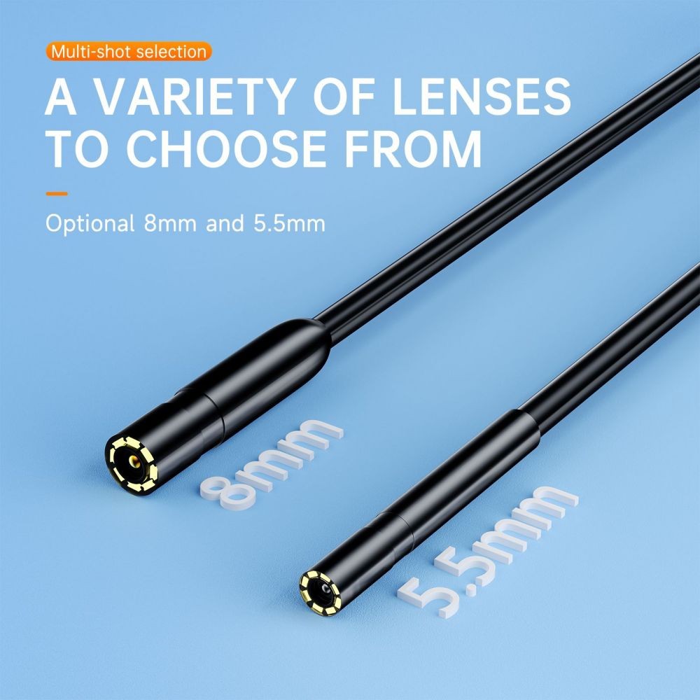 5.5mm Slim Camera Endoscope Endoscope for iOS iPhone 17/16/15/14 Waterproof Tool