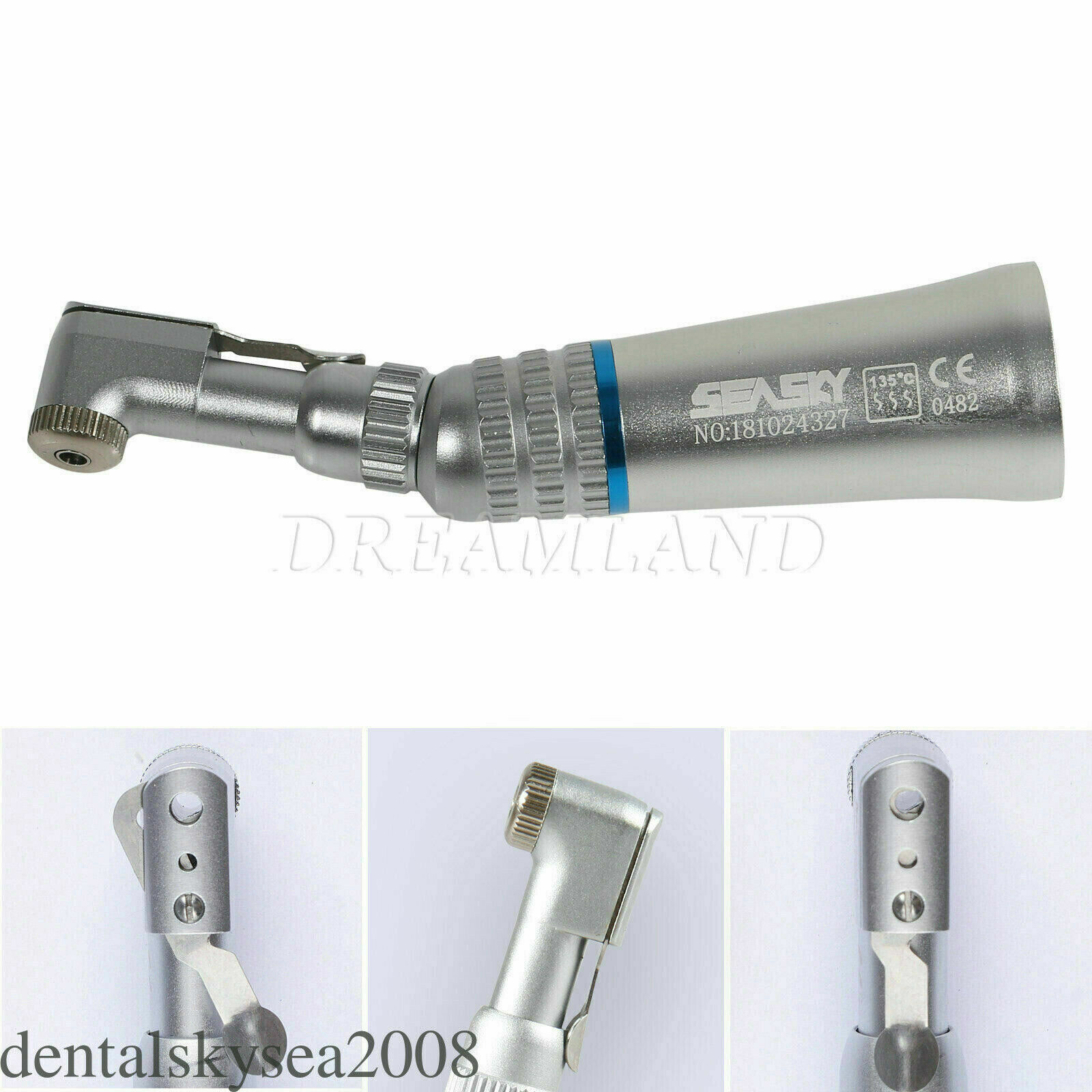 3 Set NSK Style Dental Slow Low Speed Contra Angle Latch fit 2.35mm burs EX203