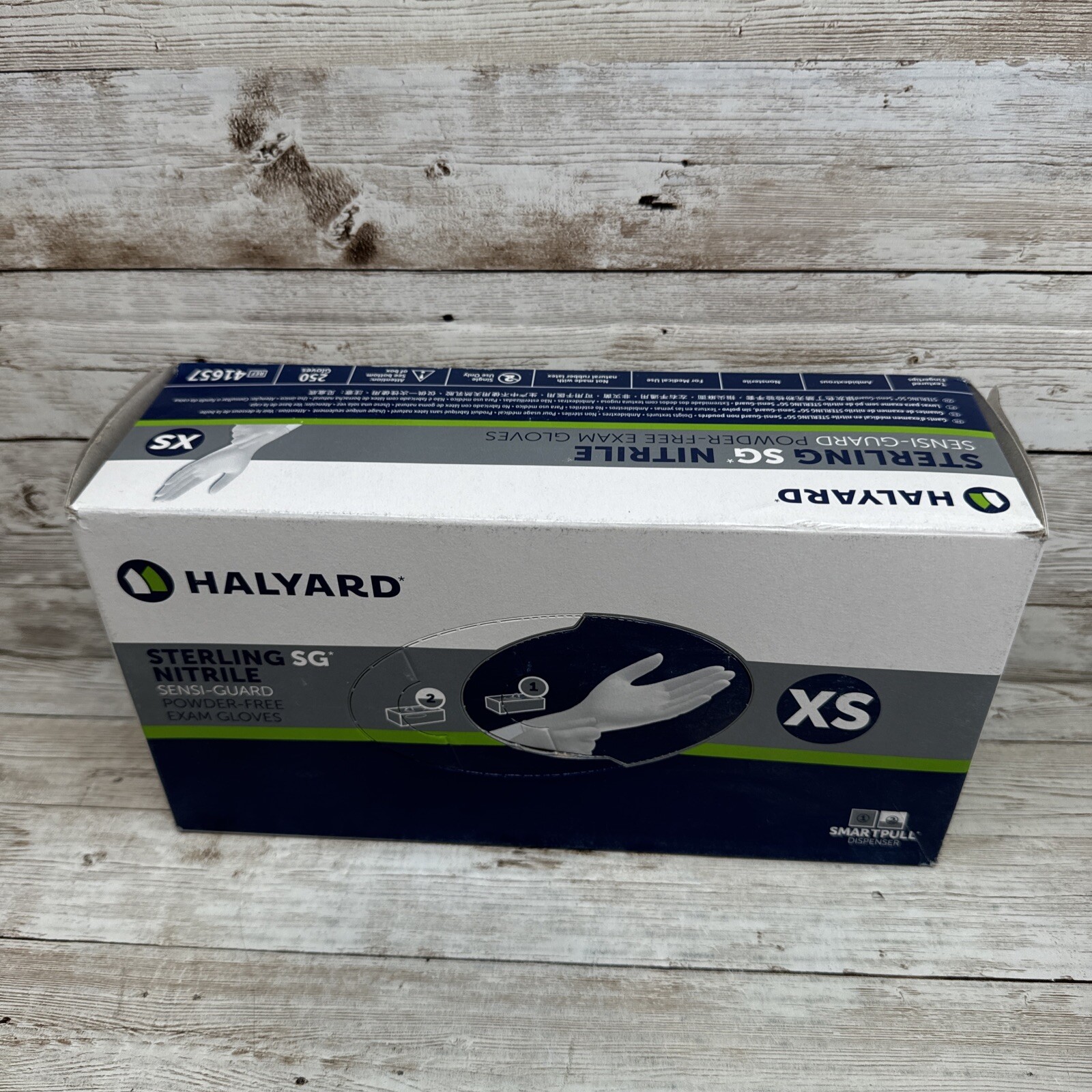 Halyard Sterling SG Nitrile PowderFree Exam Gloves 2 Box Size: XSMALL, Exp 03/25