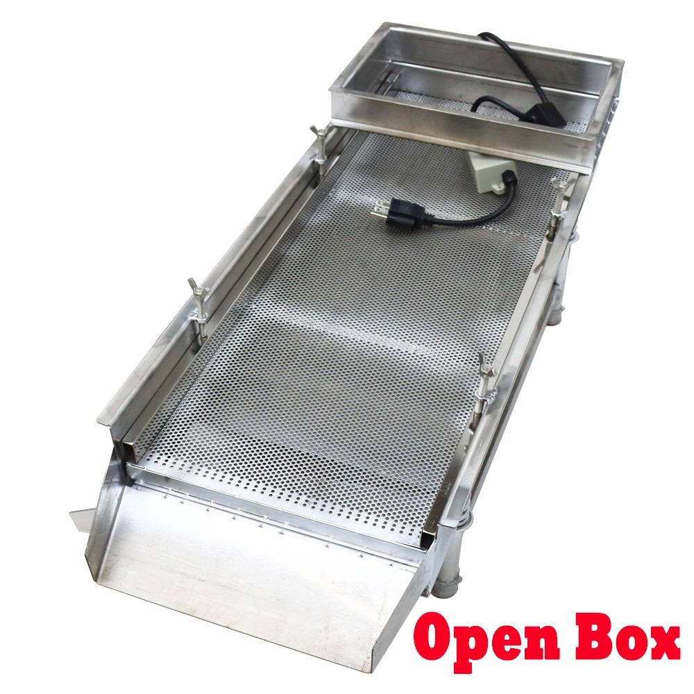 Open Box! Stainless Linear Vibrating Screen with 3mm Screen Mesh Single Layer