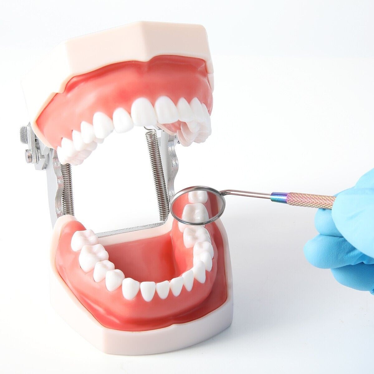 8 Colors Dental Removable Non-slip Colorful Mouth Mirror Stainless Steel Handle
