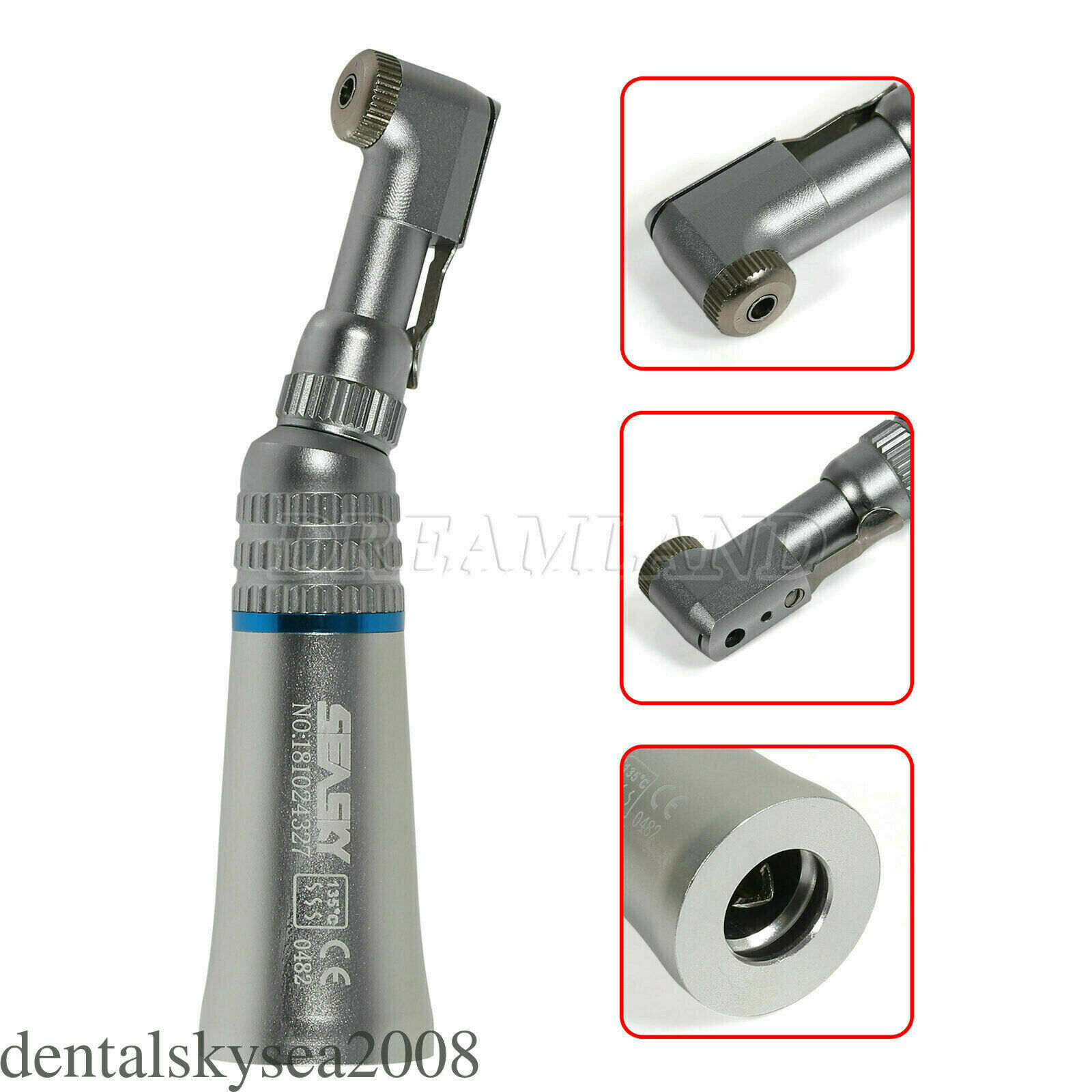 3 Set NSK Style Dental Slow Low Speed Contra Angle Latch fit 2.35mm burs EX203