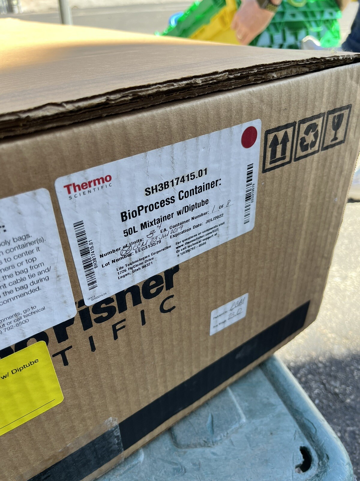 ThermoFisher SH3B17415 Mixtainer BioProcess Container (BPC), 50L for HyPerforma
