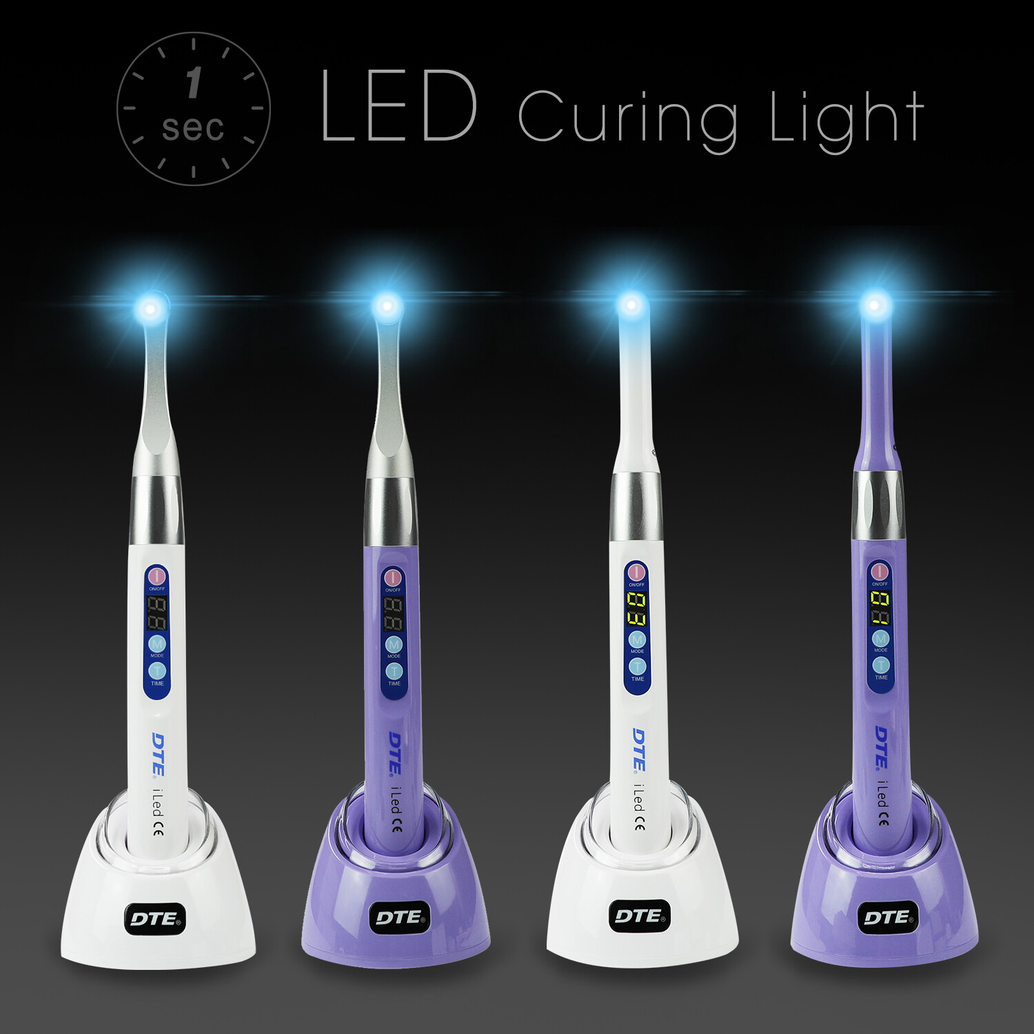 Woodpecker DTE Dental iLed iLED Max 1 Second Curing Light Lamp 2600 mw/cm2