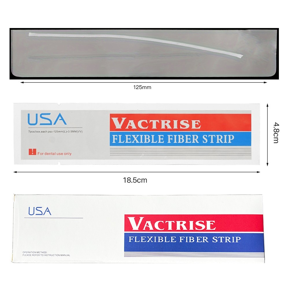 Dental Flexible Fiber Strip Glass Splint Loose Tooth Light Cure Bonding 125*3.5