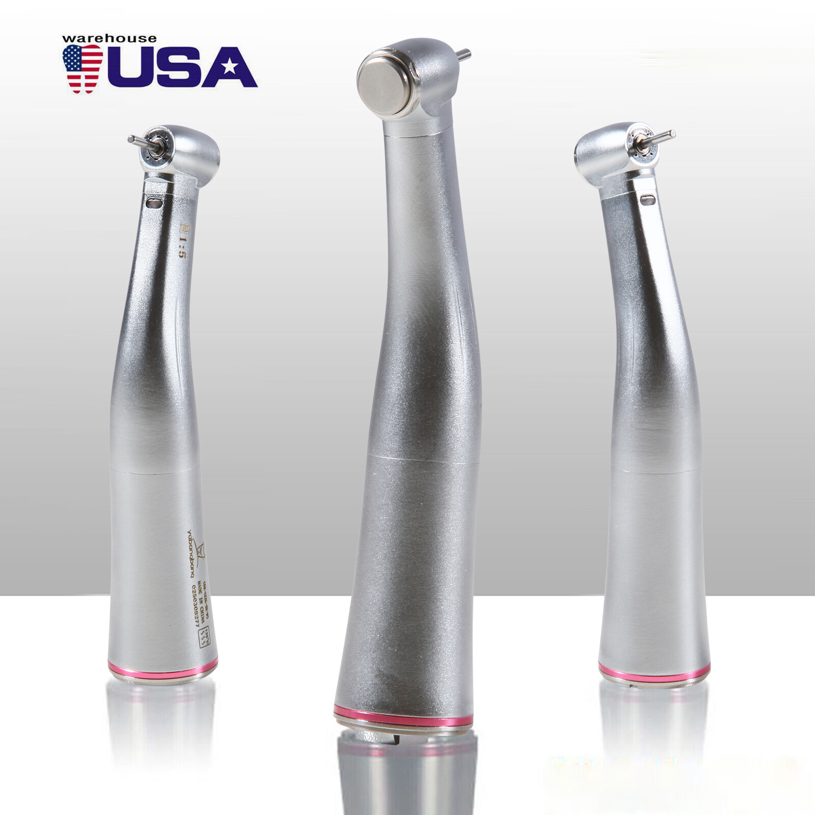 Yabang Dental Electric Handpiece 1:5 Contra Angle Fiber Optic Fit FG 1.60mm