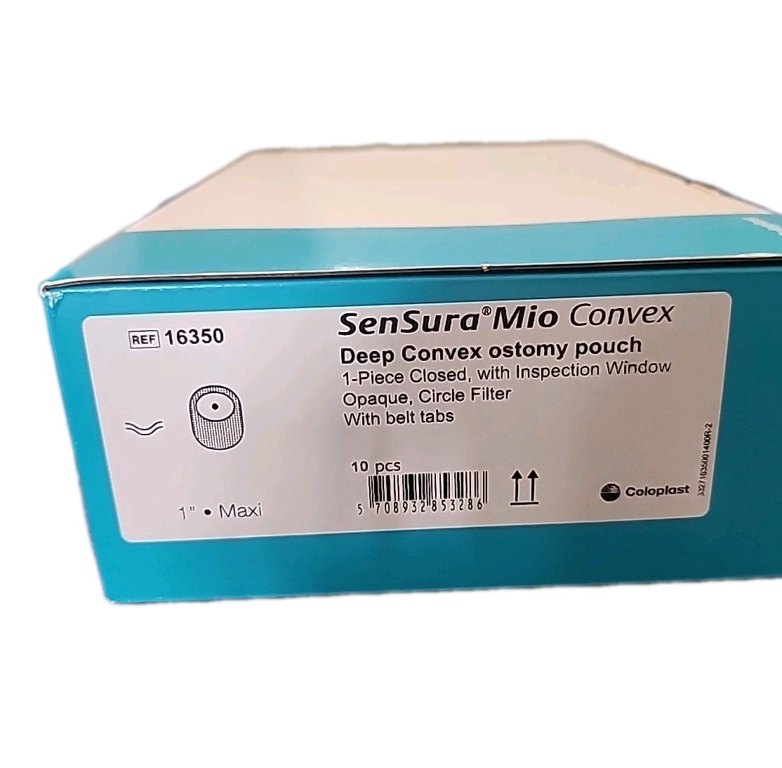3X Coloplast SenSura Mio 16350 Deep Convex 1PC Closed End Ostomy Pouches EXP26