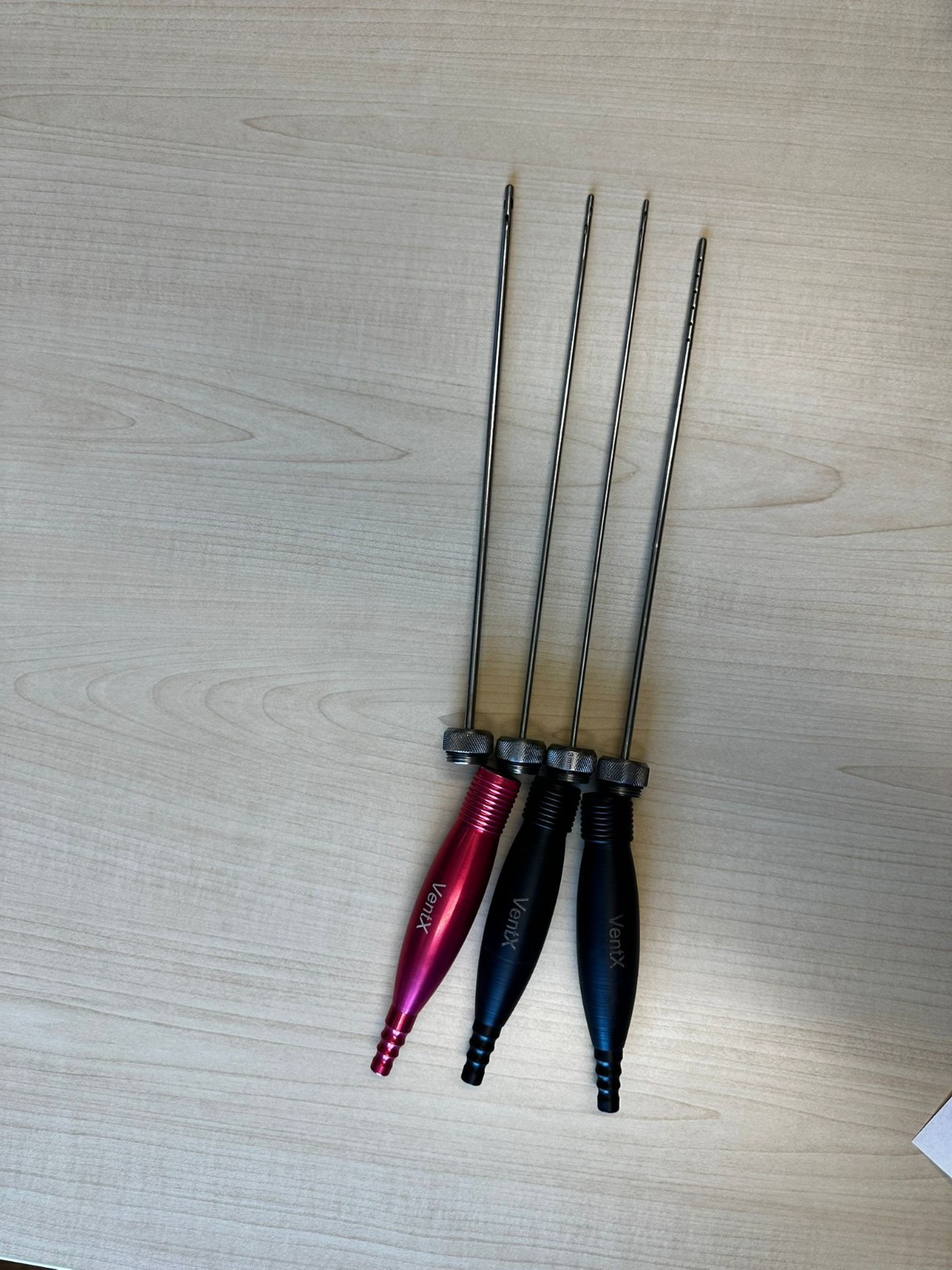 VASER VentX Type Set – Handpiece & 3 VentX Type Cannulas – Liposuction Handle.