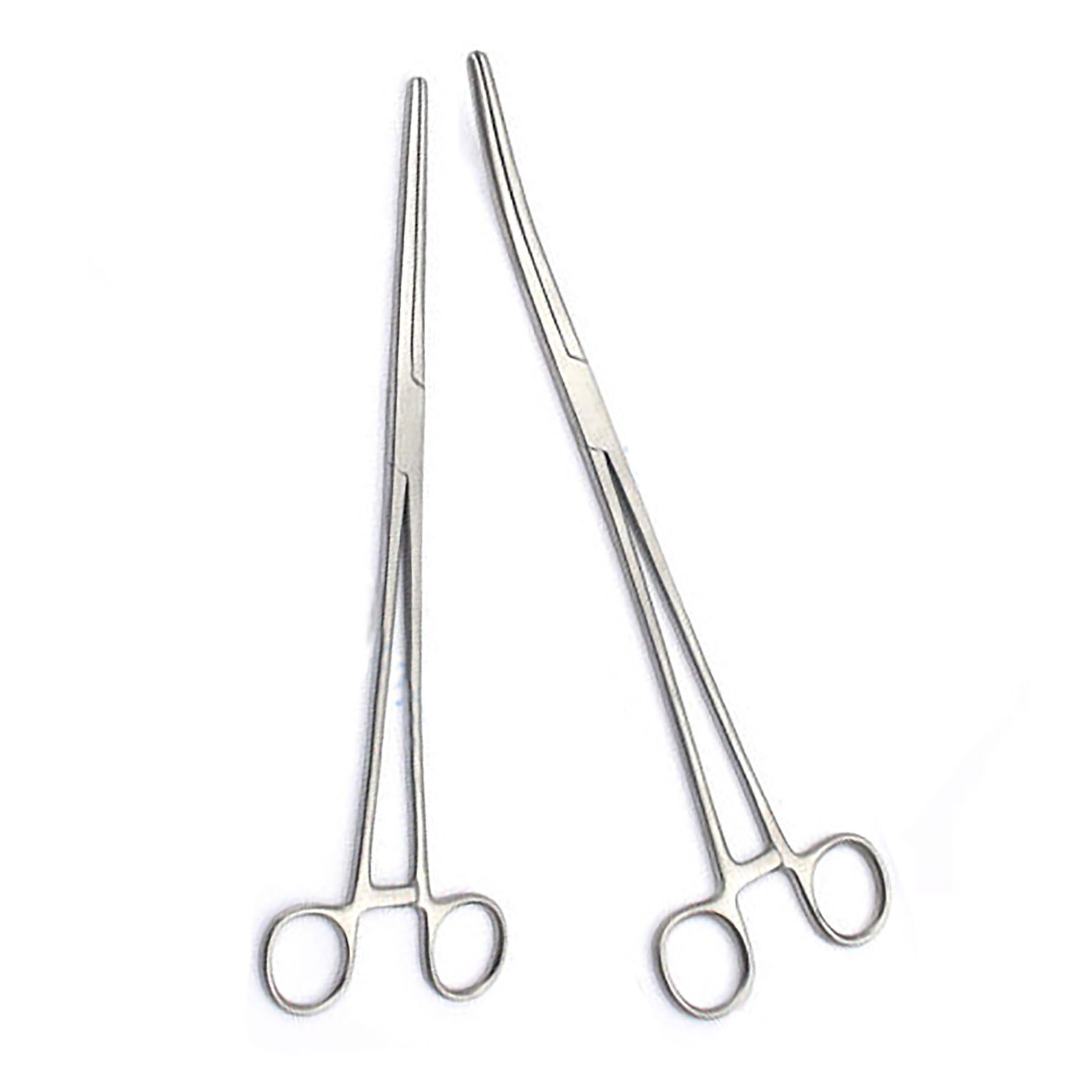 2 Locking Hemostat Set 10″ Pean Forceps Straight & Curved Surgical Instruments