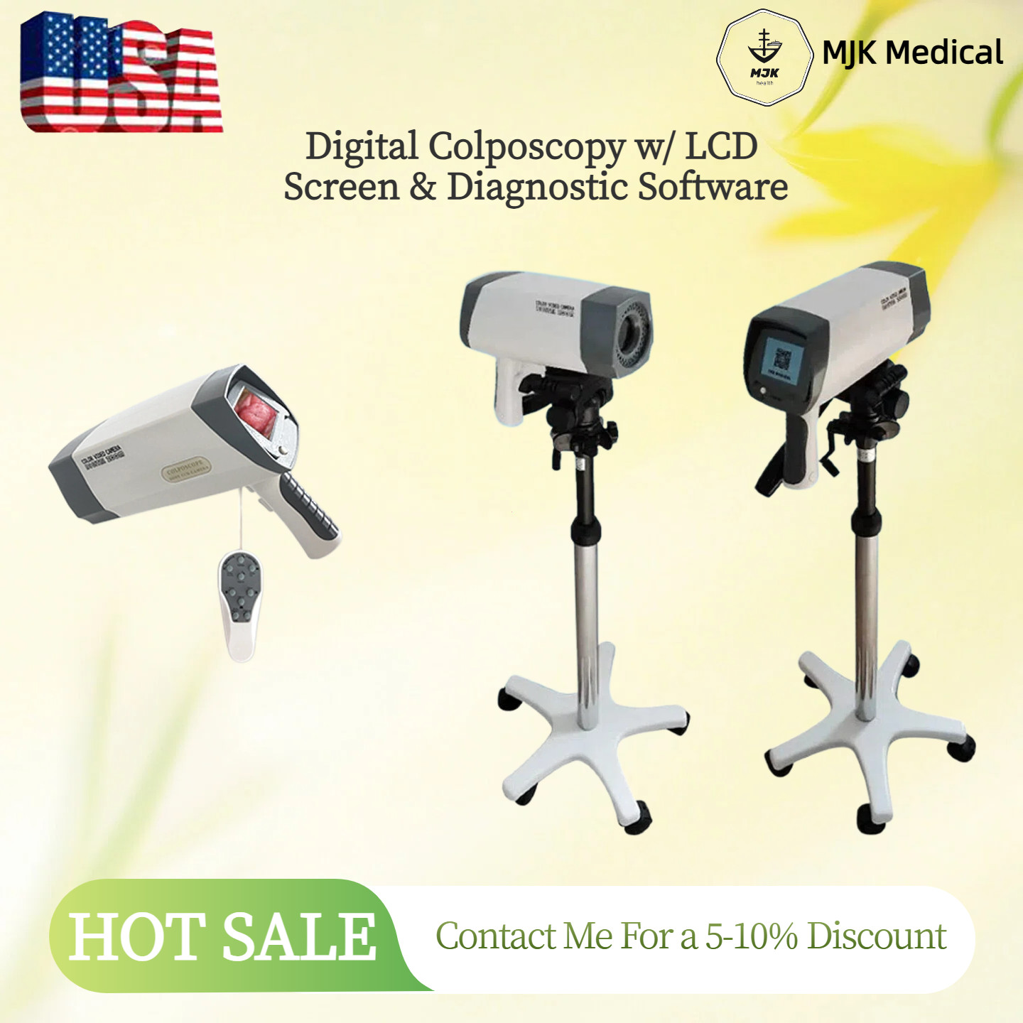 Full HD Digital Colposcope with LCD Screen & Diagnostic Software–Ships from USA