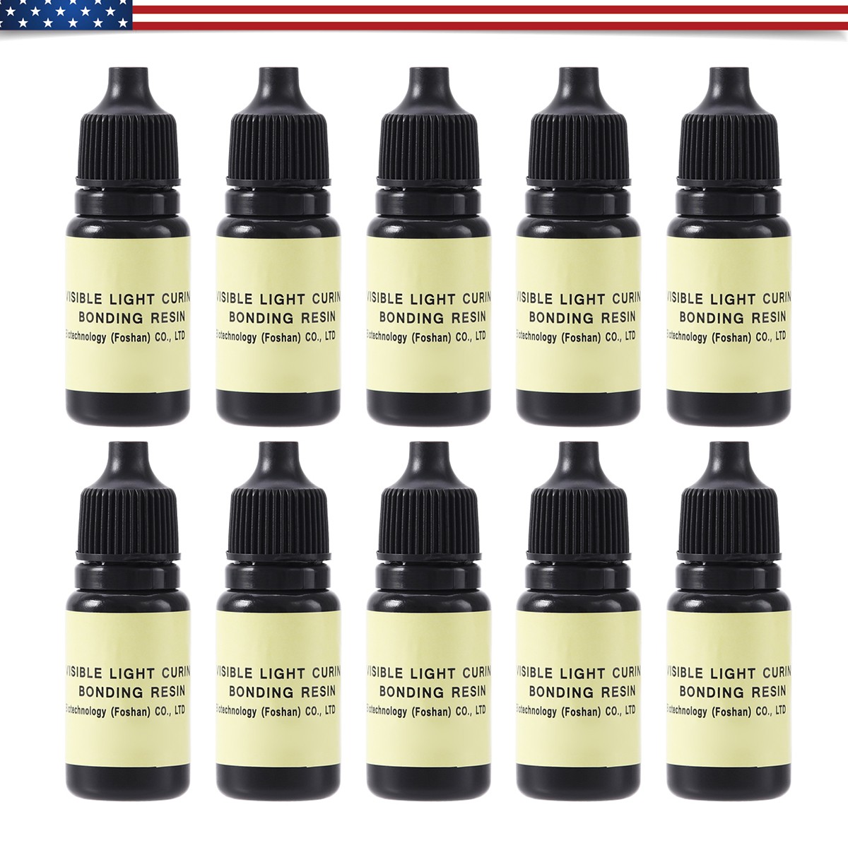 10*Dental Visible Light Cure One Step Dentin Enamel Resin Bonding Adhesive Agent