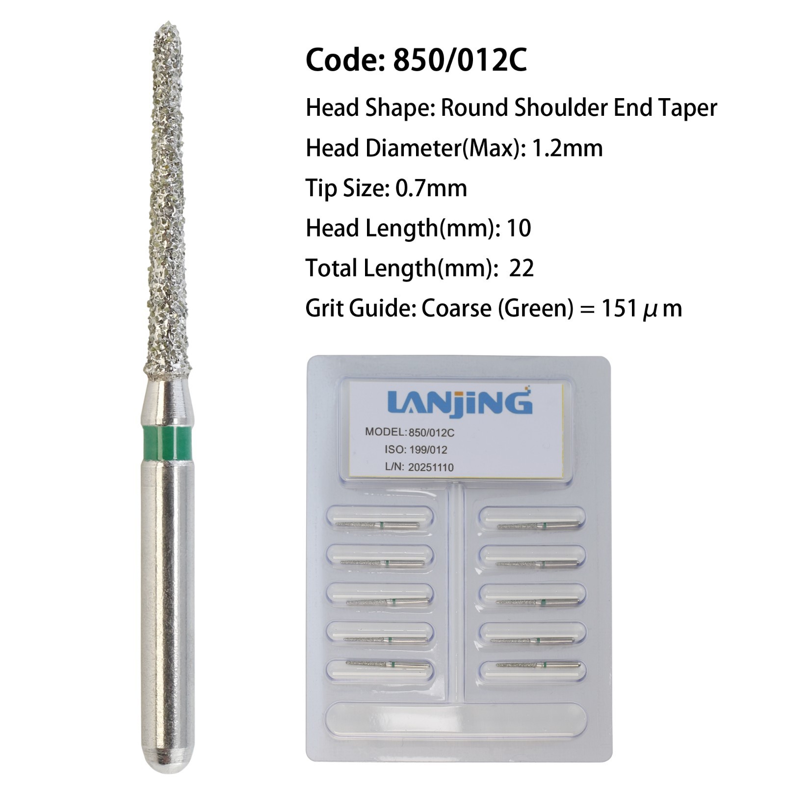 Dental Burs Diamond Egg Football FG Pear Round End Taper Cylinder High Speed 830