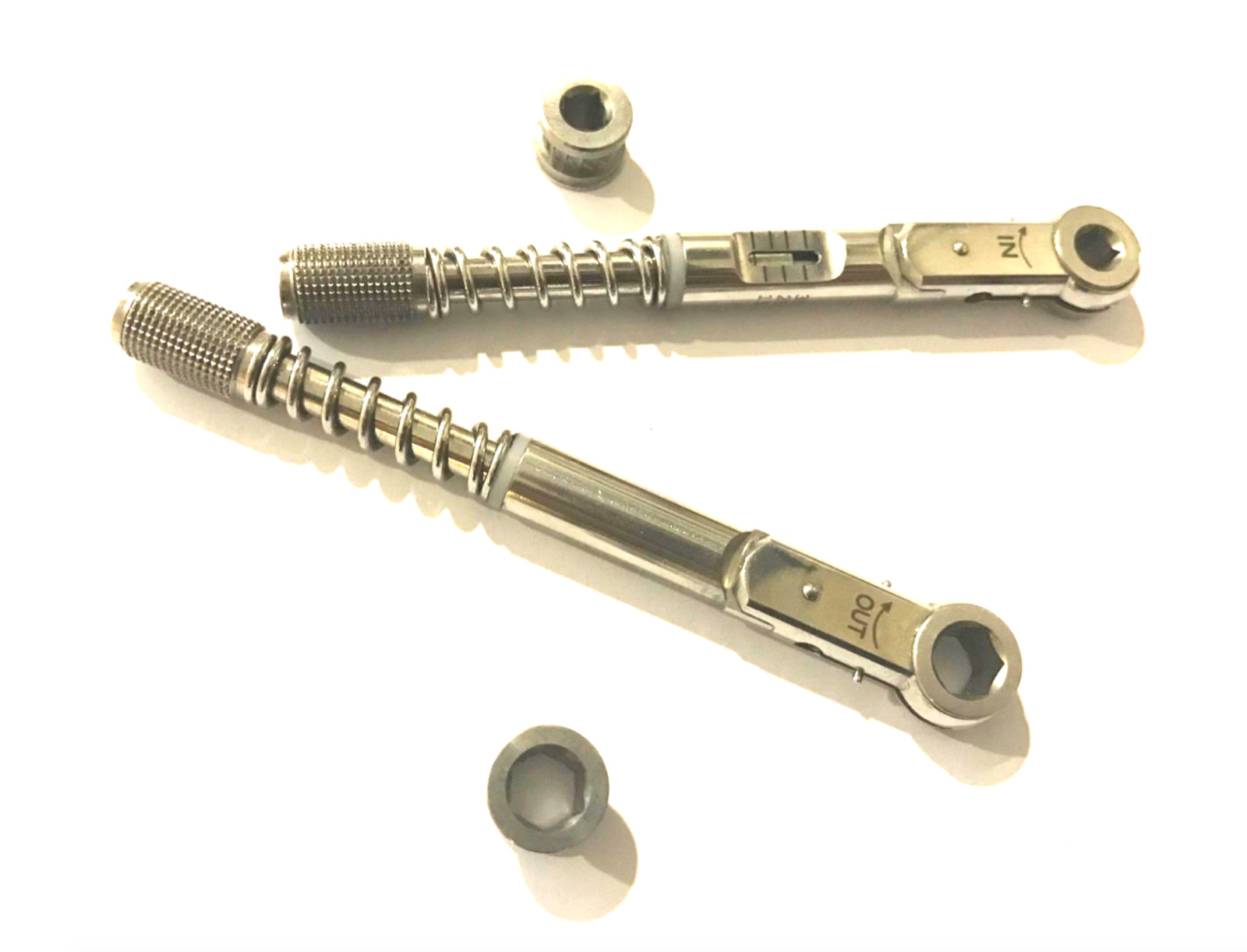 Universal Dental Implant Torque Wrench Ratchet 10-40 Ncm 6.35mm Hex 4.0mm (2qty)