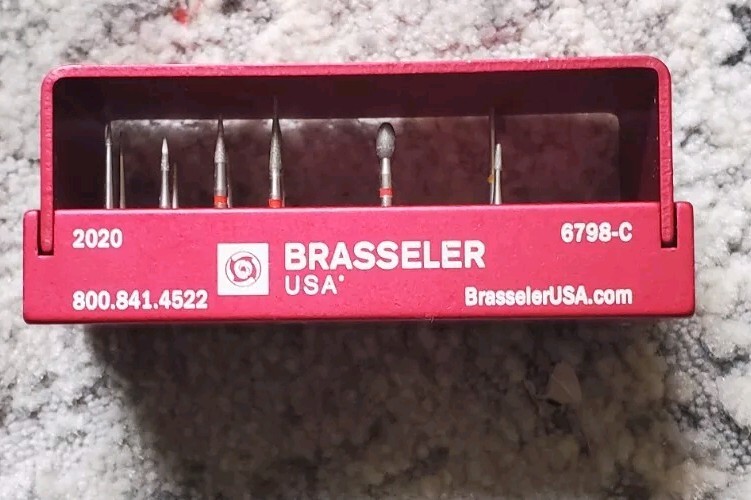 Used Brassler Esthetic Trimming Diamonds Bur Block 6798-C