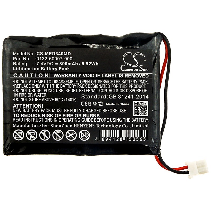 BATTERIE 800mAh 0132-60007-000 For Mediaid 31610 34 Pulse IPX1 M30 POX010-34