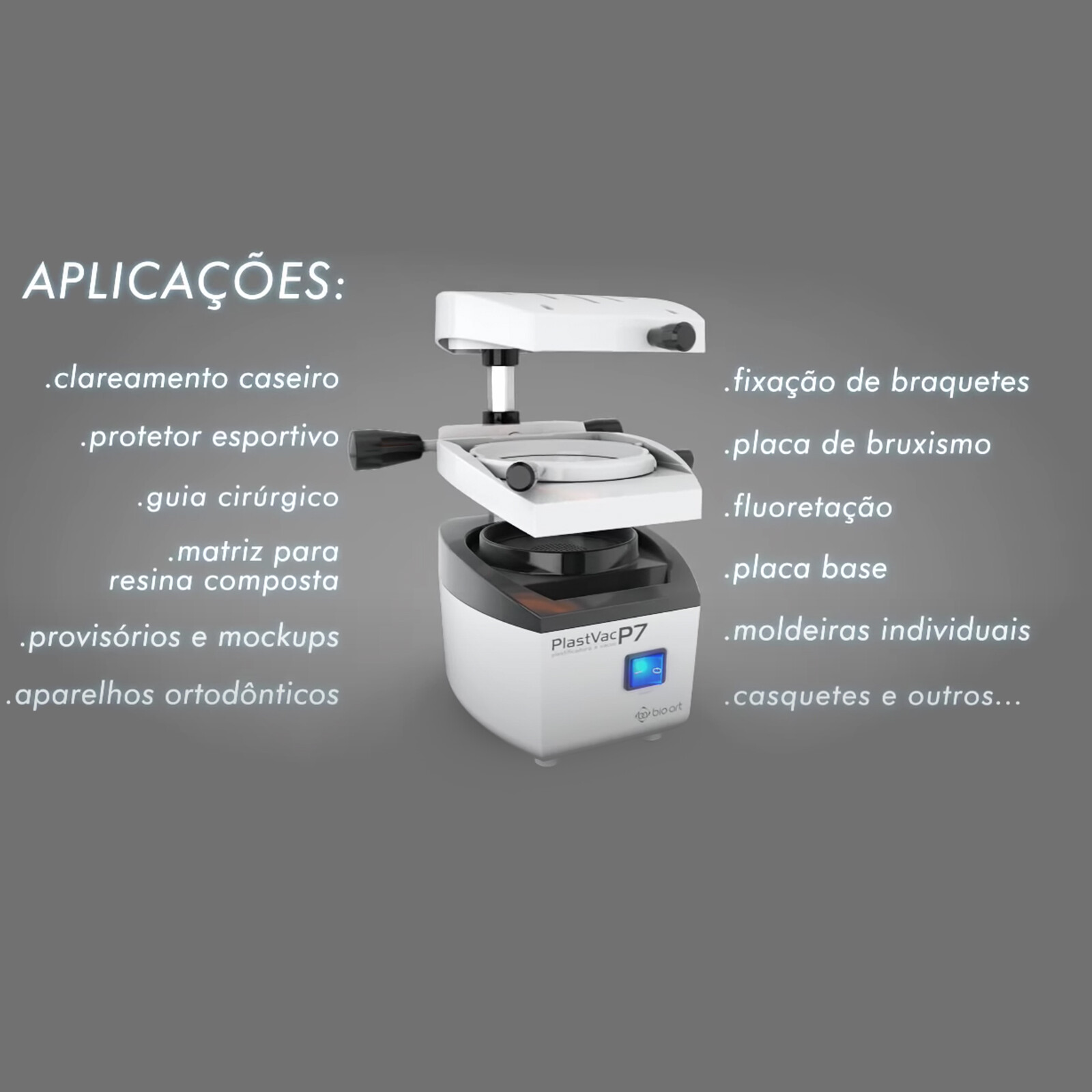 BIOART Dental Vaccum Forming Molding Machine Heat Thermoforming Made Brazil 110V