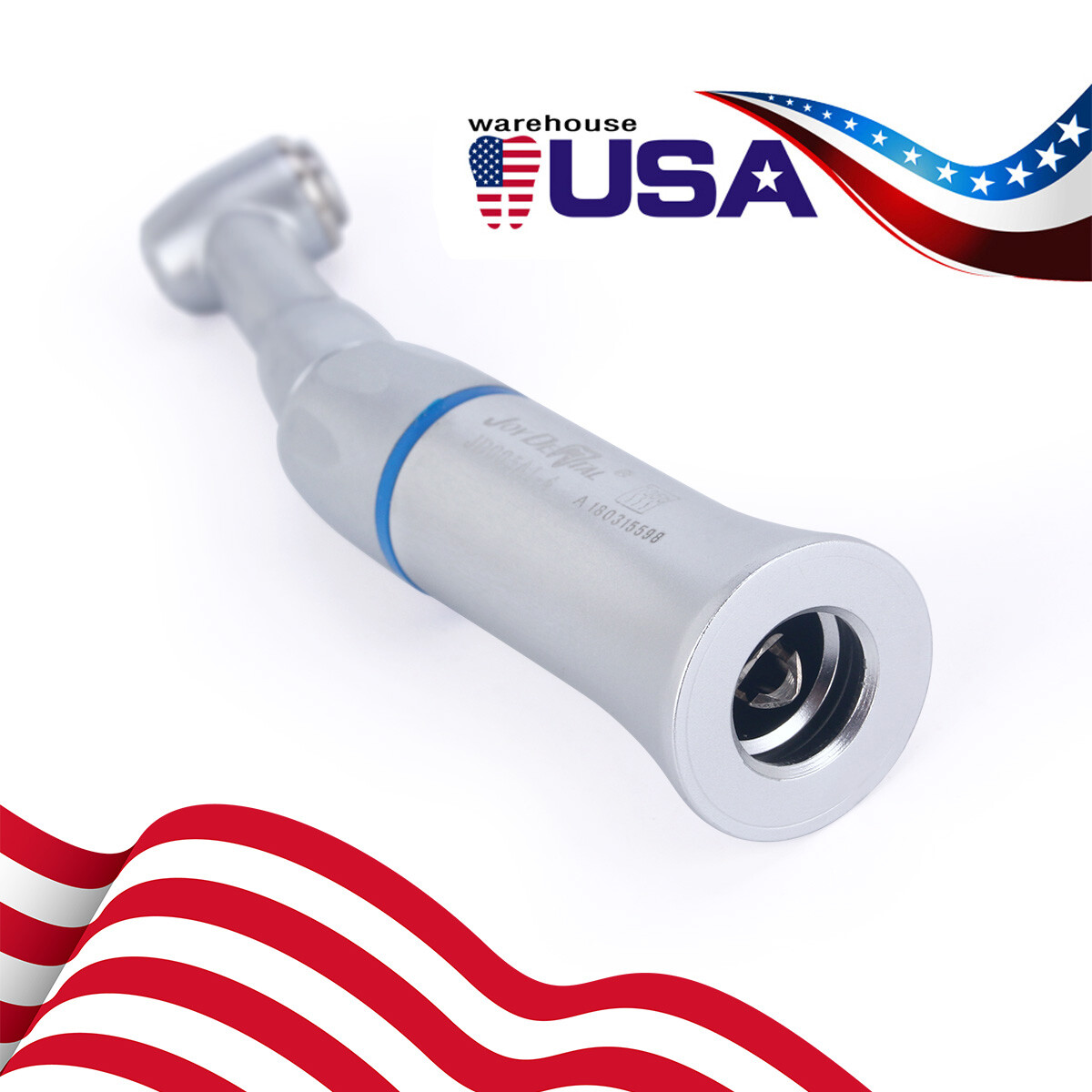 Dental 1:1 Slow Low Speed Contra Angle Push Button Handpiece Fit E-Type Motors
