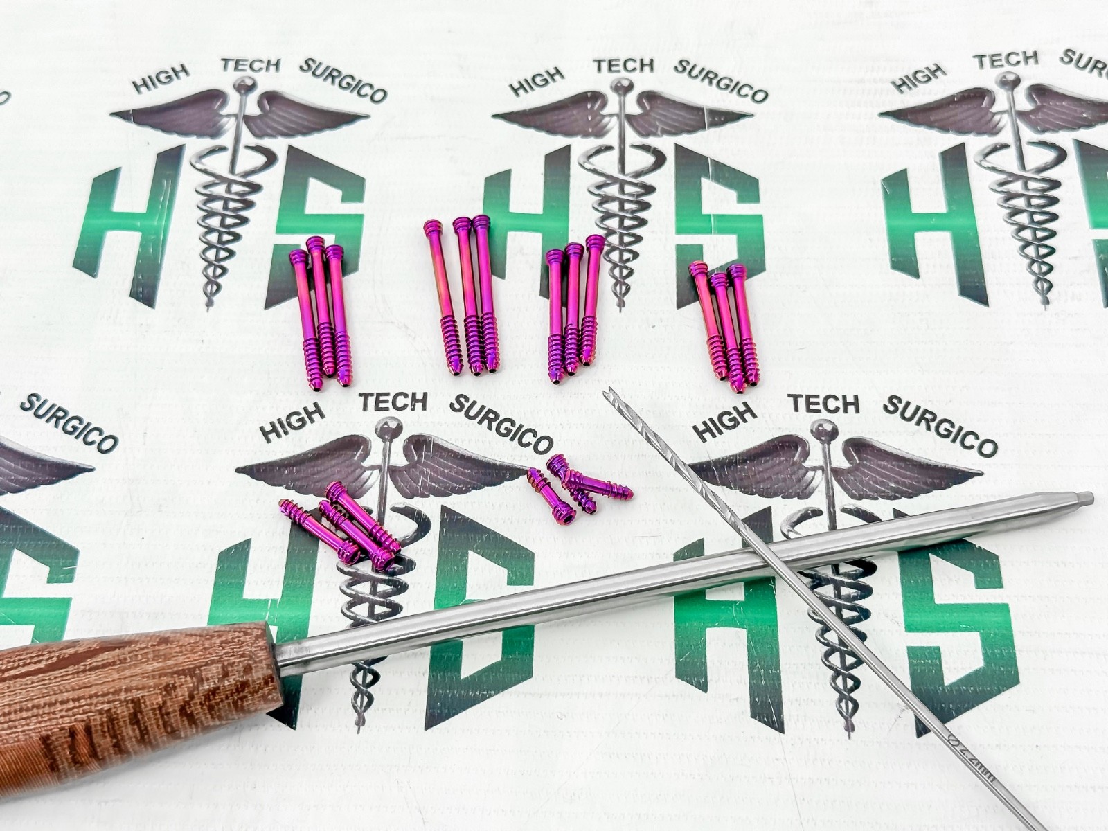 3.5mm HerBèrt Cannulatèd Screws Titanium 14-40mm Set of 44 Pcs + Driver & Bit