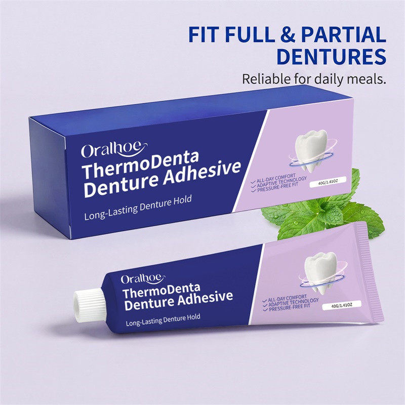 Denture Adhesive Waterproof Thermoplastic Repair Paste 40g Bonding Denture Glue