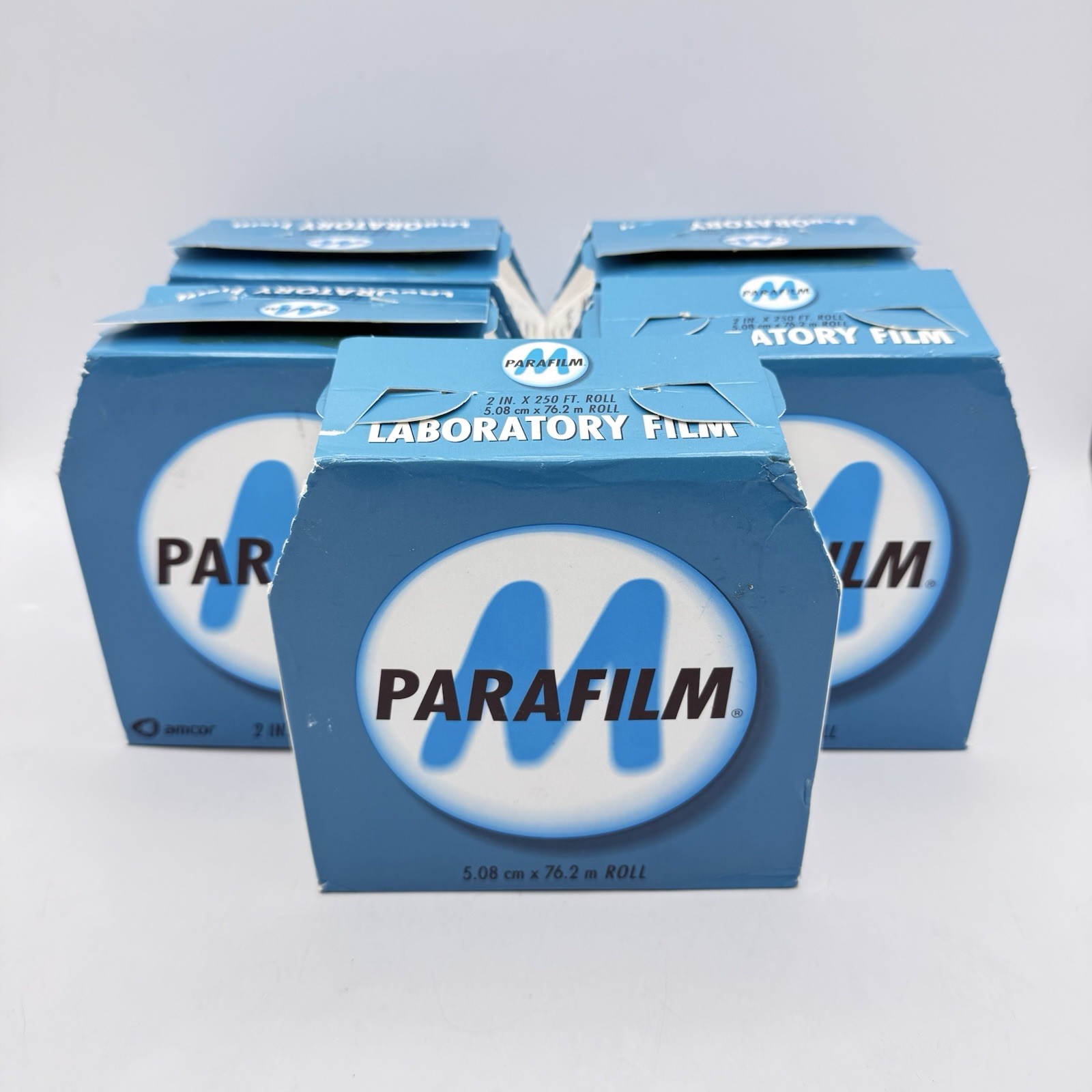 NEW Parafilm PM992 2″ x 250′ All-Purpose Thermoplastic Laboratory Film Lot Of 5