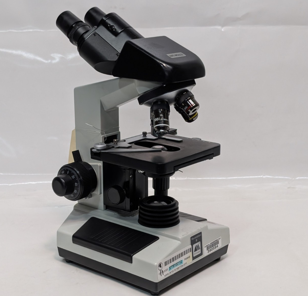LW Scientific Revelation III Compound Microscope, 110V, 60Hz, 4 Objective Lenses