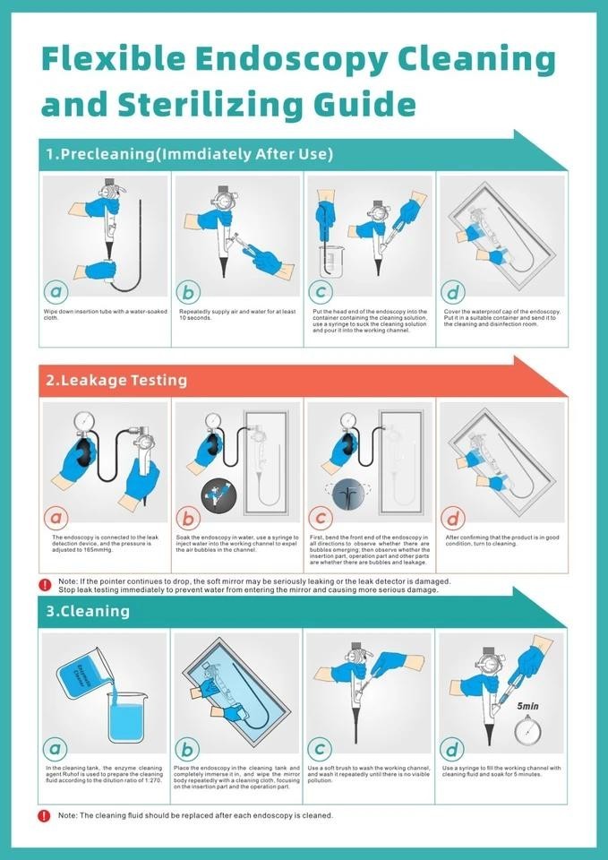Length=650mm, high-definition USB Disposable Electronic Flexible Endoscope