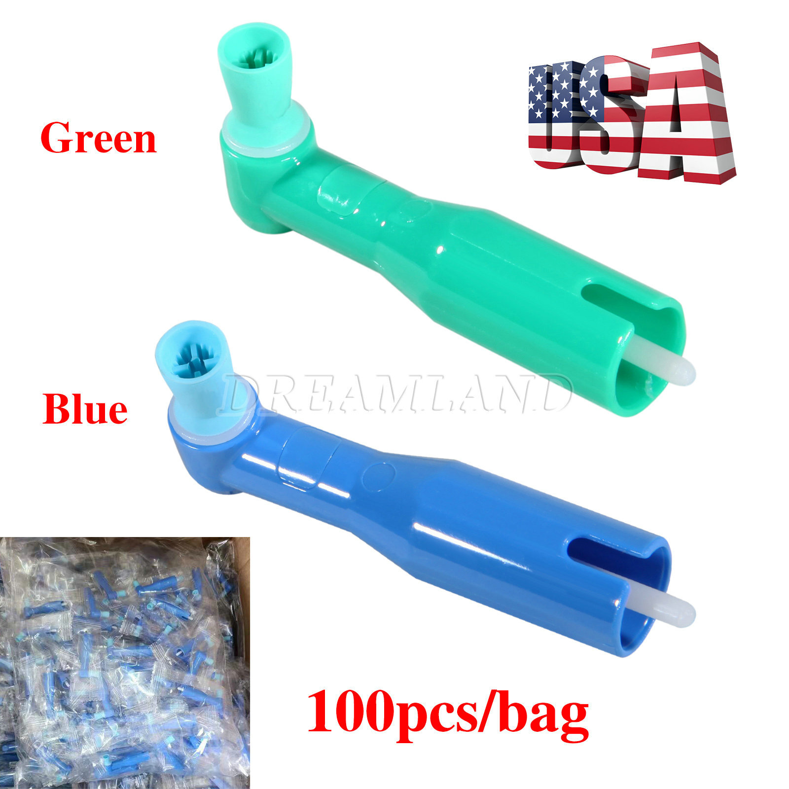 100/500 pcs Dental Disposable Prophy Angles Top Quality Money back guarantee!
