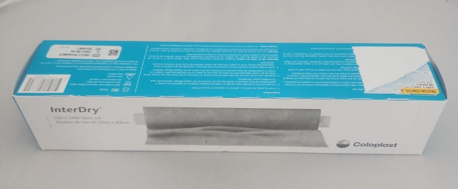 COLOPLAST InterDry 7910 10″ x 144″ Fabric Roll EXP 04/26 FREE SHIPPING