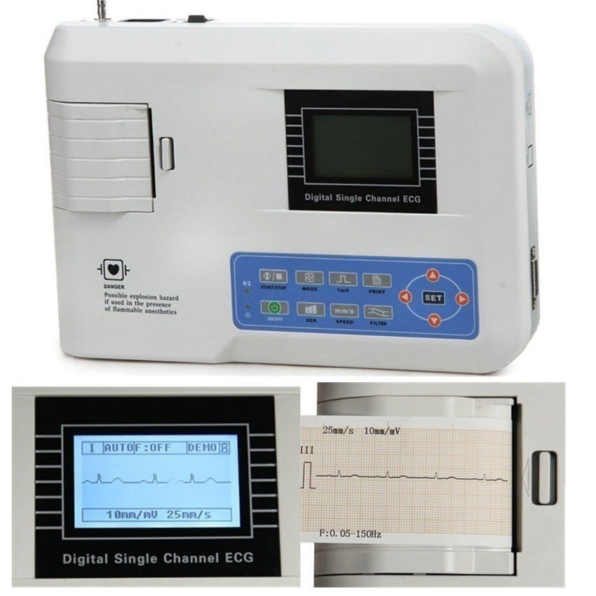 Medical ECG100G Electrocardiograph – 1-Channel 12-Lead Digital EKG Machine