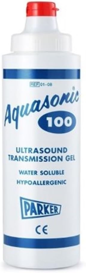 New! Ultrasound Transmission Gel 8.5 OZ Squeeze Bottle Aquasonic 100 USA