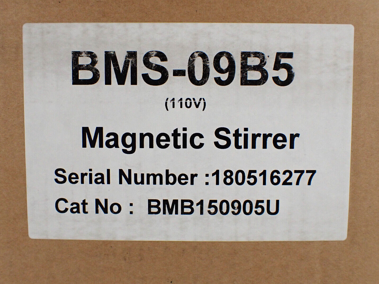 Being Scientific BMS-09B5 Magnetic Stirrer , 110V , 60Hz , 550W , 10A