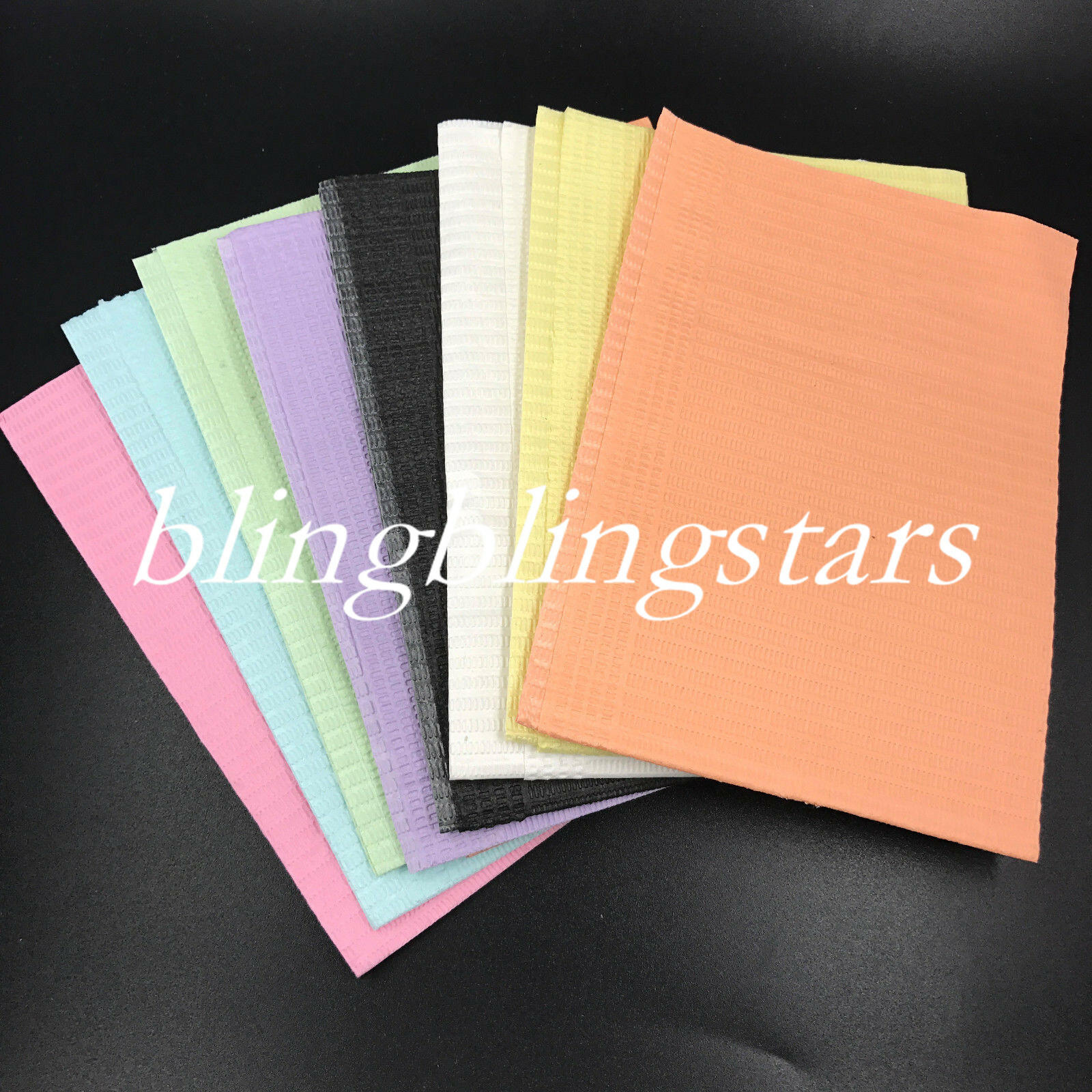 125 Pcs/Pack Dental Disposable Bibs Tattoo Medical Spa Towel 2 Paper +1 Poly