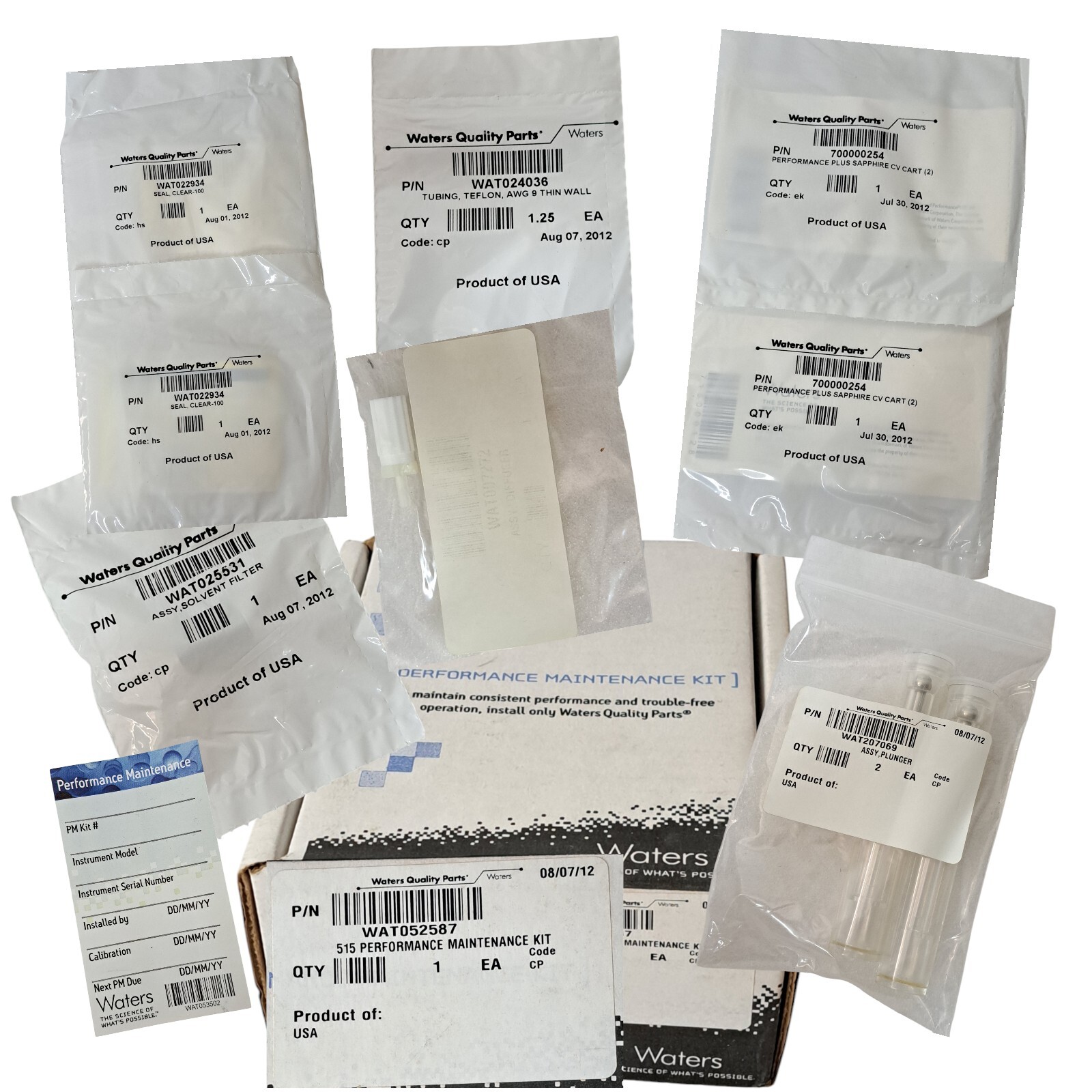 Waters 515 Performance Maintenance Kit Part No. WAT052587 NEW Old Stock