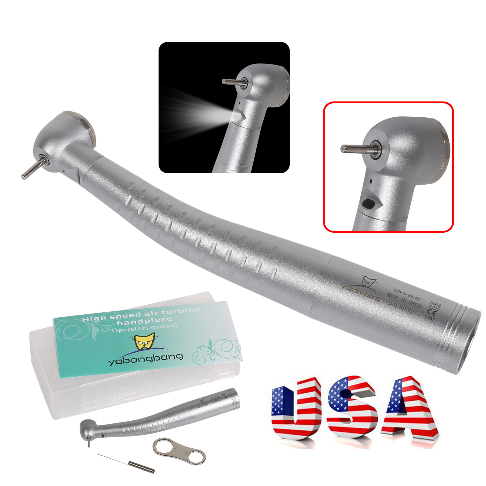10*KaVo Style Dental High Speed Turbine Handpiece fit 4/6 Hole Coupler Swivel US