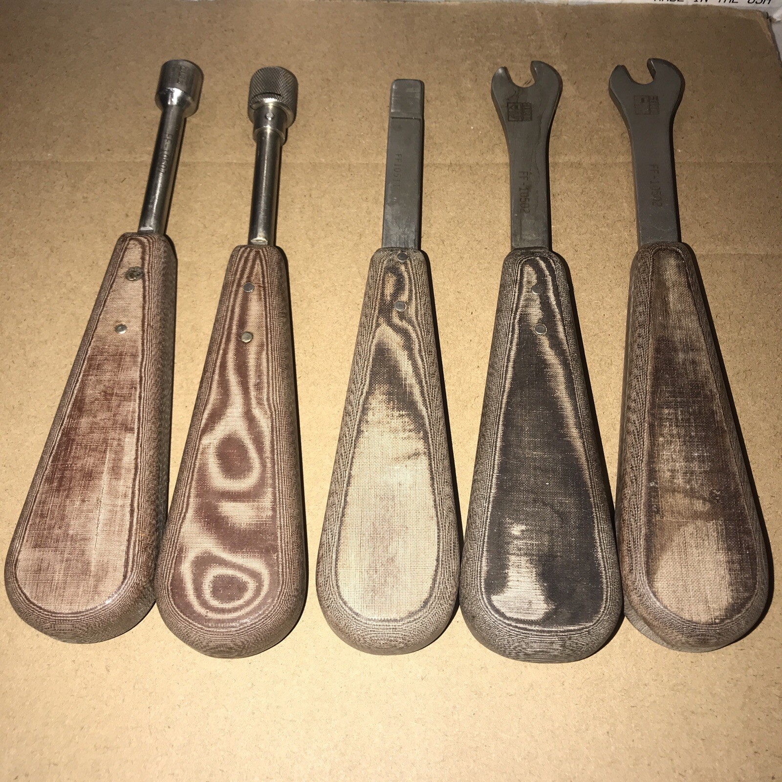 Lot Of 5 Ace Surgical Tools 2 FF10502 Wrench , FF-10511 , FF10507 & FF-10504