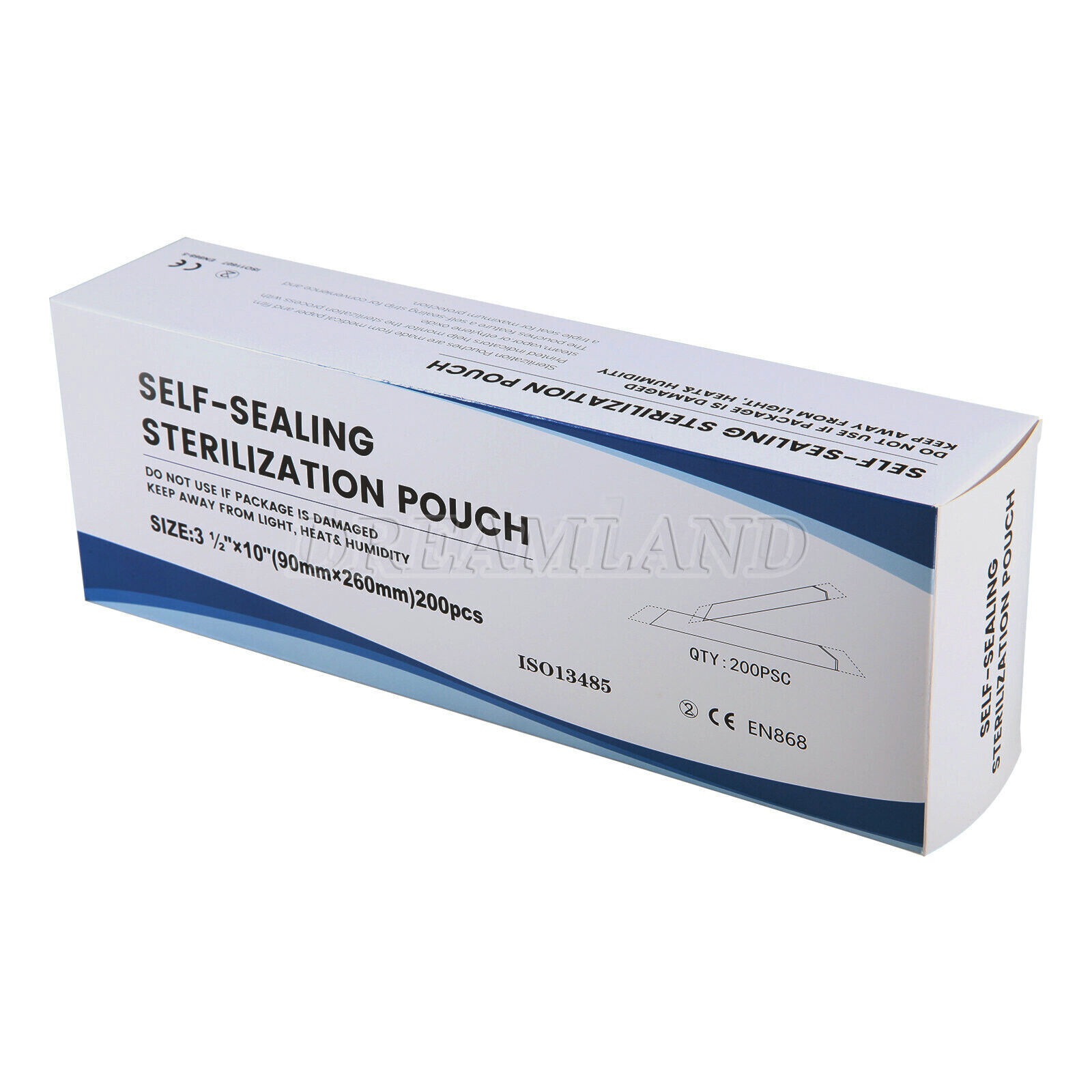 200pcs/Box 3.5″x 10 “Self Sterilization Pouches Pouch Autoclave Sterilizer Bags