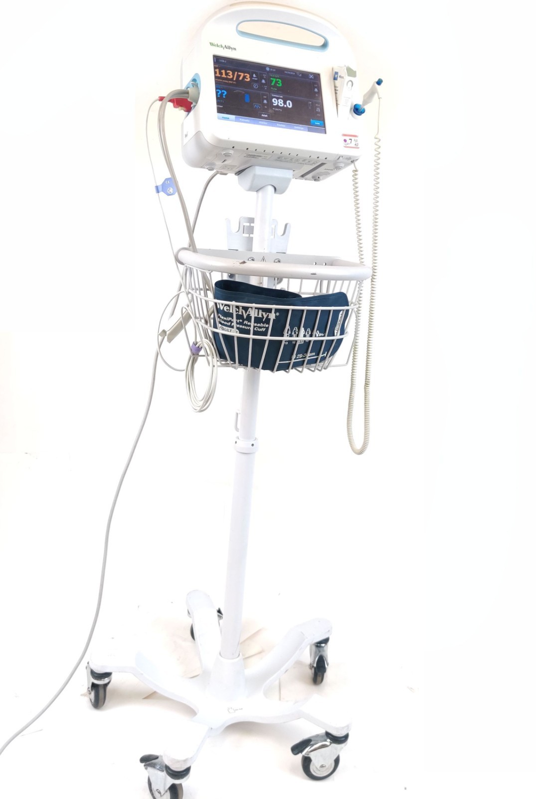 Welch Allyn Connex Vital Signs Monitor 6000 EMR WIFI w Braun ThermoScan & Extras