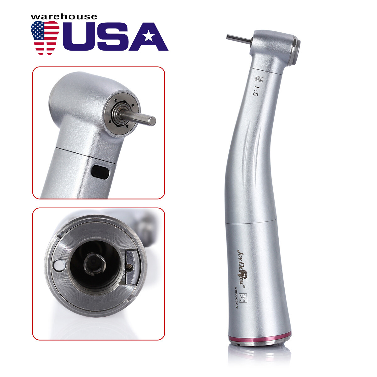 Dental LED Brushless Electric Micro Motor /1:5/1:1 LED Increasing Handpiece